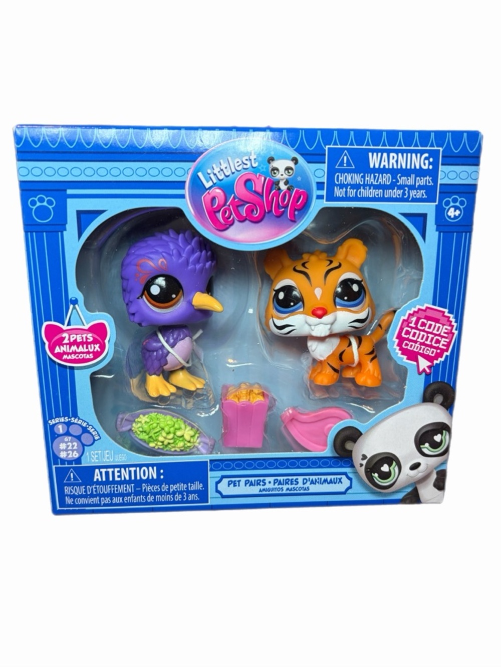 Littlest Pet Shop Pet Pairs Tiger and Kiwi #g7 #22 #26